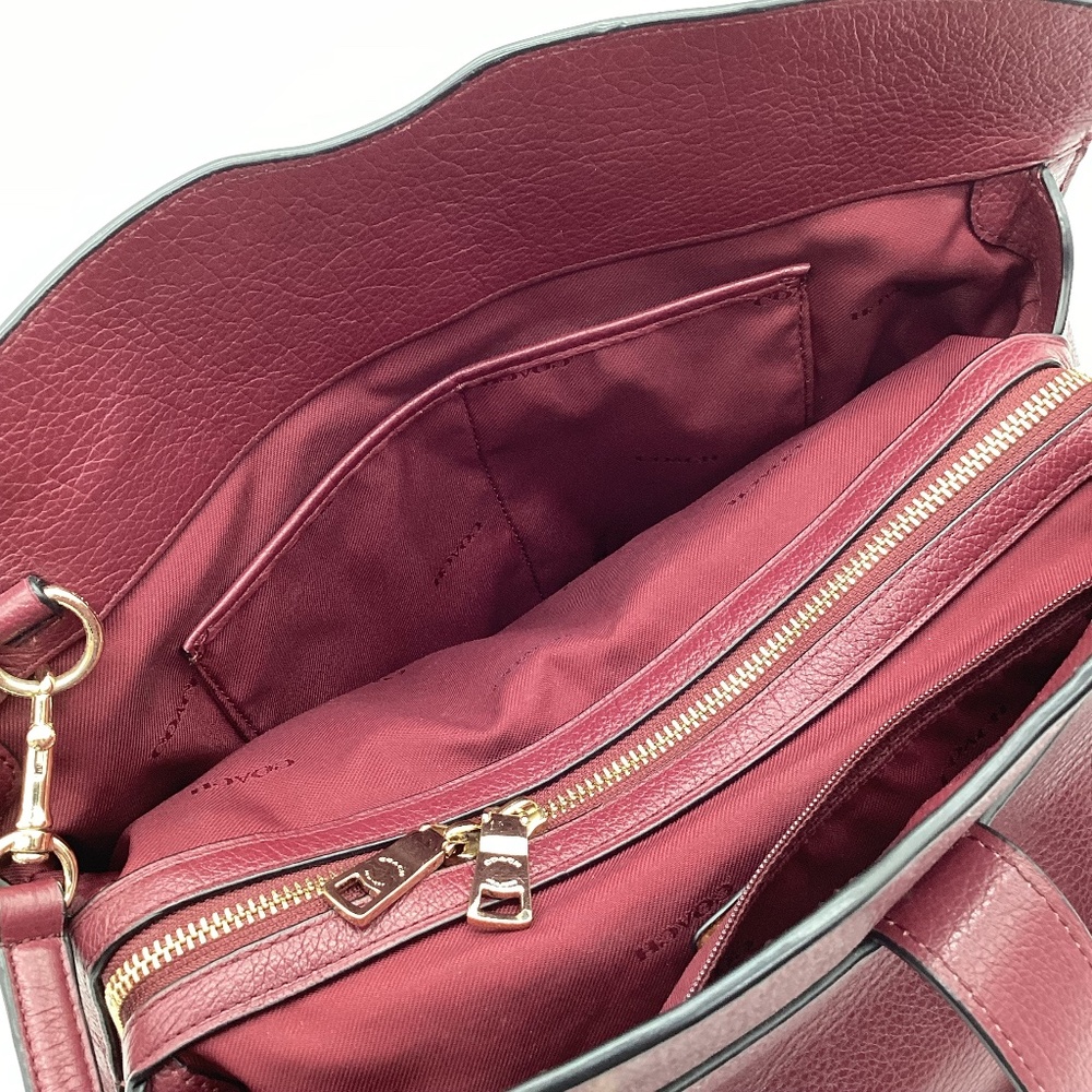 2142. Coach Mercer Satchel / Crossbody True Red Grain Leather EUC - Picture 6 of 12